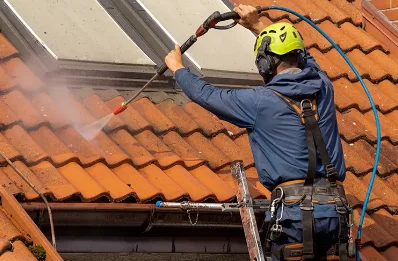 Démoussage et hydrofuge de toiture à Écaillon